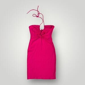 Zara Pink Cut Out Dress sz XS